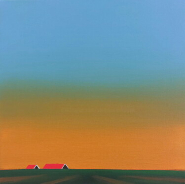 Dawn (dageraad 3) Peinture intitulée "Dawn (dageraad 3)" par Nelly Van Nieuwenhuijzen, Œuvre d'art originale, Acrylique Monté sur Châssis en b…