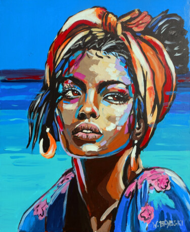 "At the Seaside" başlıklı Tablo Wojciech Bąbski tarafından, Orijinal sanat, Akrilik