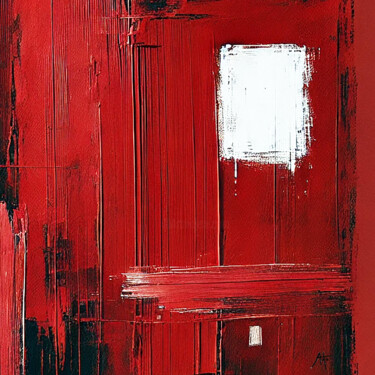 Digital Arts titled "Abstraction. Red" by Loba-Nova Natalia, Original Artwork, 2D Digital Work