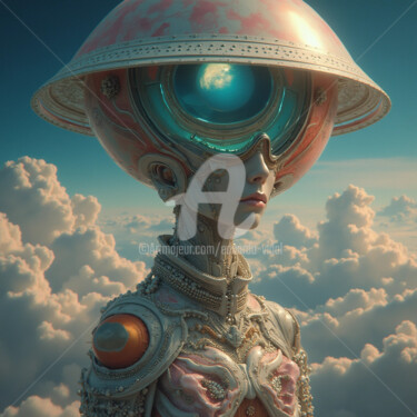 Digitale Kunst mit dem Titel "nuevas tendencias" von Eduardo Vidal, Original-Kunstwerk, KI-generiertes Bild