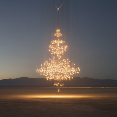 "Sky Chandelier 2" başlıklı Dijital Sanat Nikaleona tarafından, Orijinal sanat, AI tarafından oluşturulan görüntü