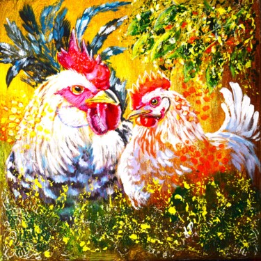 Peinture intitulée "Hans und Greta" par Larisa Pires, Œuvre d'art originale, Acrylique