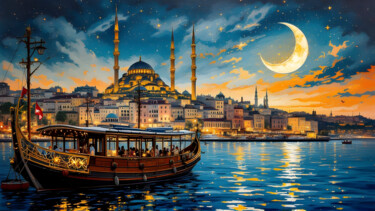 AH GÜZEL İSTANBUL Digital Arts titled "AH GÜZEL İSTANBUL" by Ocy-Say, Original Artwork, Digital Painting