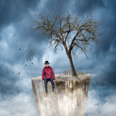 Fotografia intitolato "Instabilités #12" da Alain Rappeneau, Opera d'arte originale, Fotografia manipolata Montato su Allumi…