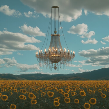Digital Arts titled "Sky Chandelier 14" by Nikaleona, Original Artwork, AI generated image
