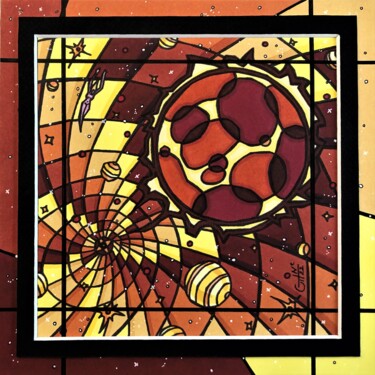 "(130) - union cosmi…" başlıklı Resim Vincent Gibert tarafından, Orijinal sanat, Işaretleyici