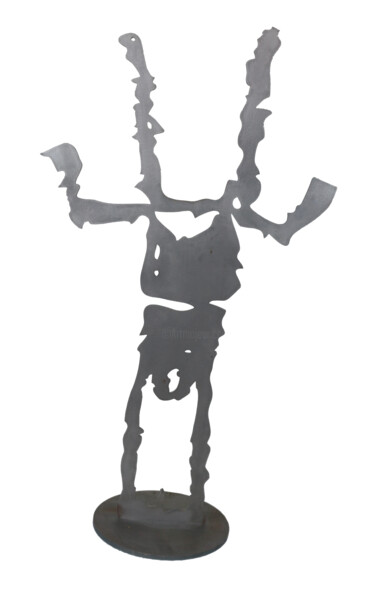Sculpture titled "La déesse de la féc…" by Gey 75, Original Artwork, Metals