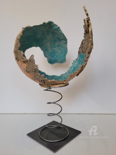 "Cheminement Sculptuur getiteld ""Cheminement" door Sylvie Loudieres, Origineel Kunstwerk, Papier