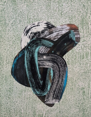 Collages titled "Morceaux choisis 03…" by Dé Chapelet, Original Artwork, Acrylic