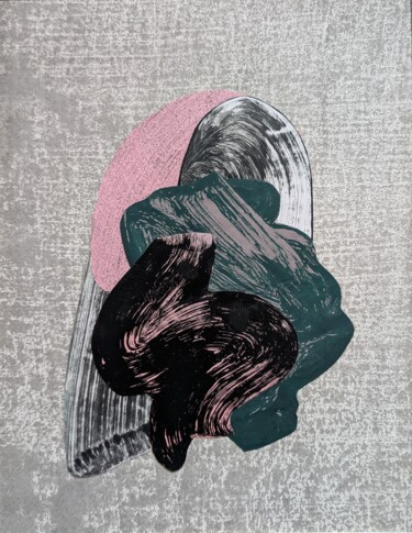 Collages intitulée "Morceaux choisis 03…" par Dé Chapelet, Œuvre d'art originale, Acrylique