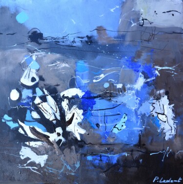 Peinture intitulée "blue night 4425" par Pol Ledent, Œuvre d'art originale, Huile Monté sur Châssis en bois