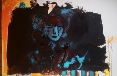 Peinture intitulée "Concubine" par Abricodéal Îles, Œuvre d'art originale, Acrylique