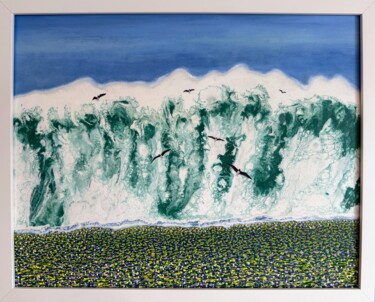Painting titled "Sconfinare n.6" by Stefano Pallara, Original Artwork, Acrylic