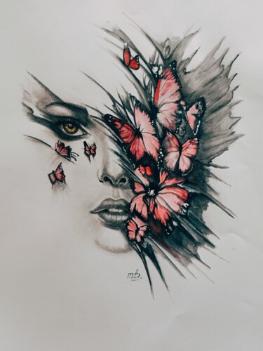 图画 标题为“wind of change” 由Maryna Krasilovska Blasizza, 原创艺术品, 水彩