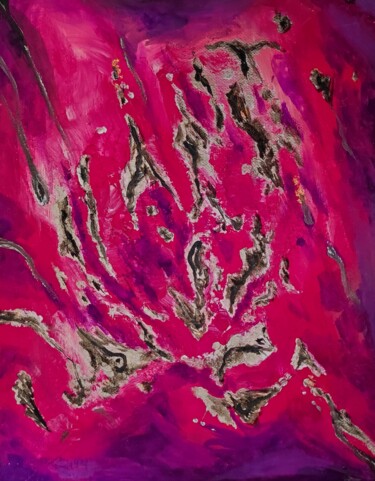 Peinture intitulée "Life under the micr…" par Milto Sideris, Œuvre d'art originale, Acrylique Monté sur Autre panneau rigide