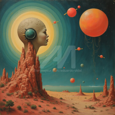 Arte digitale intitolato "moviente futurismo" da Eduardo Vidal, Opera d'arte originale, Immagine generata dall'IA