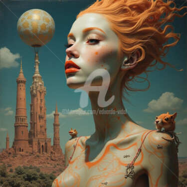 제목이 "Intra-artistic real…"인 디지털 아트 Eduardo Vidal로, 원작, AI 생성 이미지