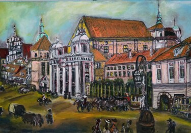 绘画 标题为“Warszawa  xx wiek” 由Krystyna Mościszko, 原创艺术品, 丙烯