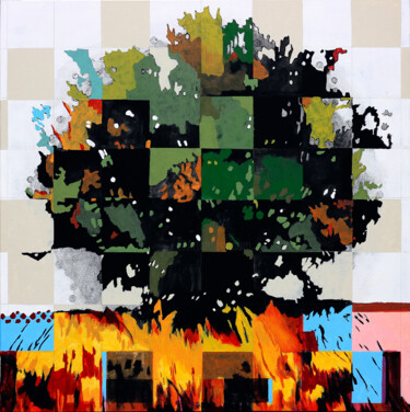 Pintura titulada "BURUTAL II - LIKE A…" por Aleix Albareda, Obra de arte original, Acrílico Montado en Bastidor de camilla d…