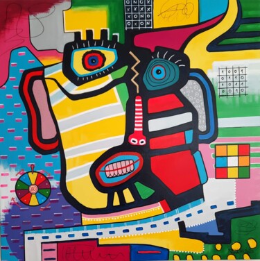 Painting titled "" Zwischen Glück un…" by Reinhold Tarde, Original Artwork, Acrylic