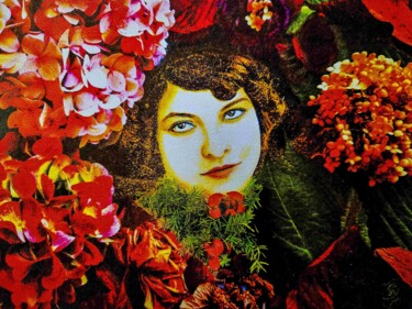 Digitale Kunst mit dem Titel "hommage an  Colette" von Sigrun Neumann (Sineu), Original-Kunstwerk, Acryl
