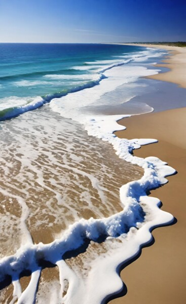 Photographie intitulée "Coastal Serenity" par Steve Woodward, Œuvre d'art originale, Photographie numérique