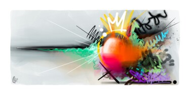 Arts numériques intitulée "Fréquence" par Sébastien Gaonach, Œuvre d'art originale, Peinture numérique