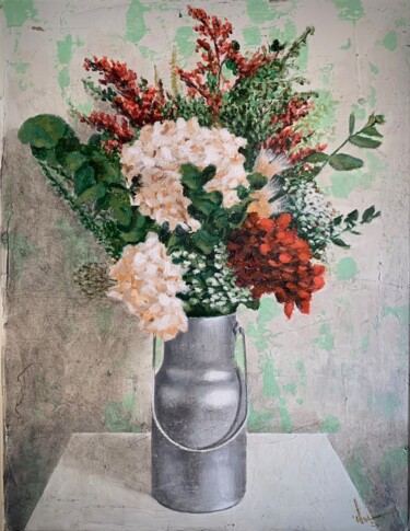 绘画 标题为“PEQUEÑO BOUQUET III” 由Juan José Molina Gallardo, 原创艺术品, 油