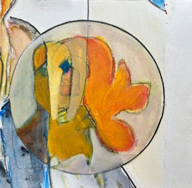 Lueur intime d’une chimère 绘画 标题为“Lueur intime d’une…” 由Michel Teulé, 原创艺术品, 丙烯