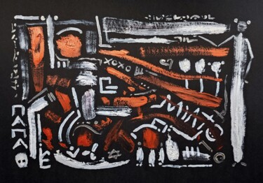 "Prehistoric love no…" başlıklı Tablo Milto Sideris tarafından, Orijinal sanat, Akrilik