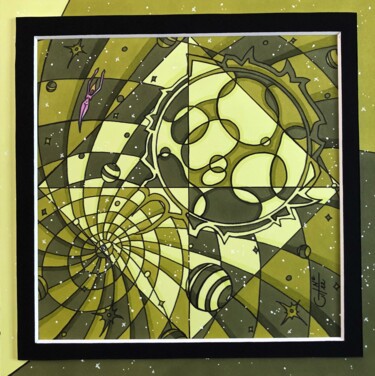 Drawing titled "(149) - union cosmi…" by Vincent Gibert, Original Artwork, Marker