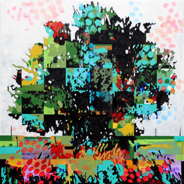 Pintura titulada "BURUTAL 20 - TREMBL…" por Aleix Albareda, Obra de arte original, Acrílico Montado en Bastidor de camilla d…