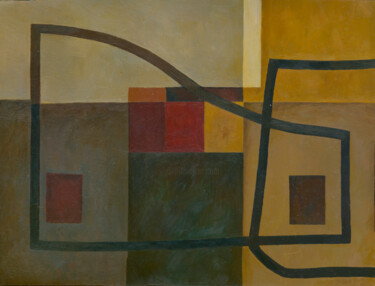 Painting titled "autumn" by Igor Barabash, Original Artwork, Oil Mounted on artwork_cat.