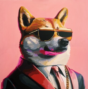 Malerei mit dem Titel "Naoki" von Nana Artamonova, Original-Kunstwerk, Öl Auf Keilrahmen aus Holz montiert