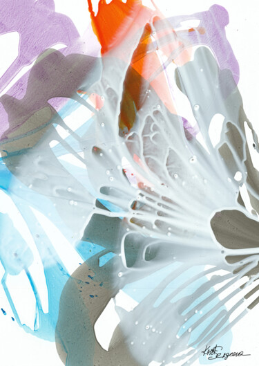 TOUCH #17 – Framed Abstract Acrylic Painting 「TOUCH #17 – Framed…」というタイトルの絵画 Krist Sergeevaによって, オリジナルのアートワーク, アクリル