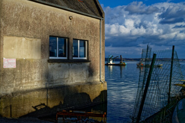 Carantec, chantier ostréicole de Pen al Lann 9. Photographie intitulée "Carantec, chantier…" par Thierry Martin, Œuvre d'art originale, Photographie numérique