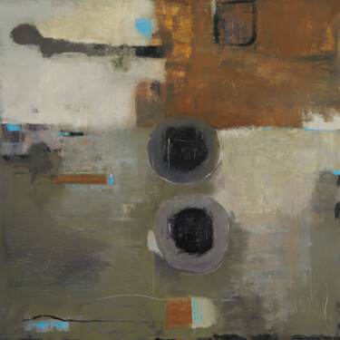 Schilderij getiteld "Opposed" door Bo Kravchenko, Origineel Kunstwerk, Olie