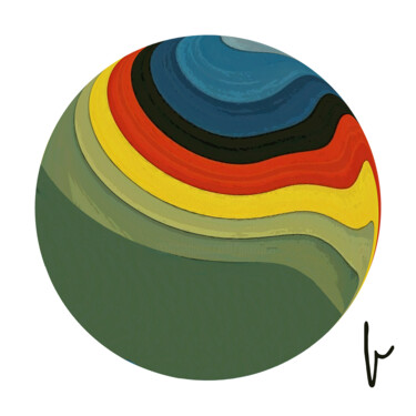 Arts numériques intitulée "Maboul 50" par Jean Paul Pierozzi, Œuvre d'art originale, Peinture numérique