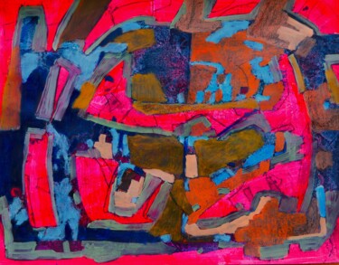 Peinture intitulée "Ascétère" par Philippe Casaubon, Œuvre d'art originale, Huile