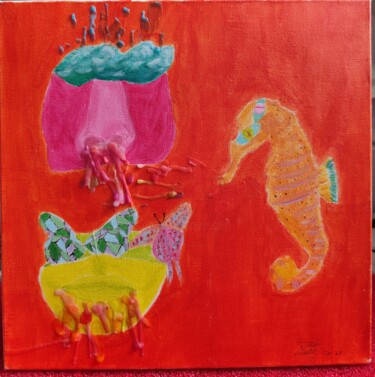 Peinture intitulée "Mouvement portrait" par Fredy Tovar, Œuvre d'art originale, Acrylique Monté sur Châssis en bois