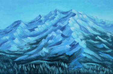 "Mont Blanc" Painting titled ""Mont Blanc"" by Tetiana Teresh, Original Artwork, Oil