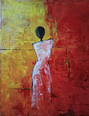 Peinture intitulée "Amanecer junto al f…" par J.Arias, Œuvre d'art originale, Acrylique Monté sur Châssis en bois