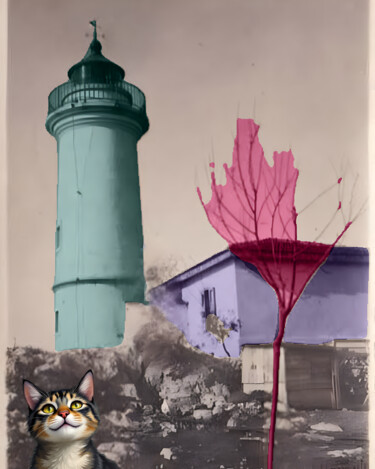 Painting titled "ZONGULDAK FENERi" by Ocy-Say, Original Artwork, Digital Collage