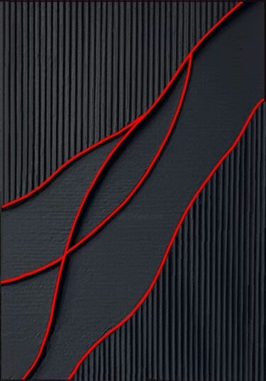 Peinture intitulée "Flowing Curves" par Alain Maters, Œuvre d'art originale, Acrylique
