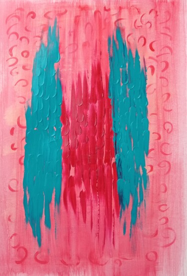 Dessin intitulée "Течение" par Sviatlana Kukharenka, Œuvre d'art originale, Acrylique