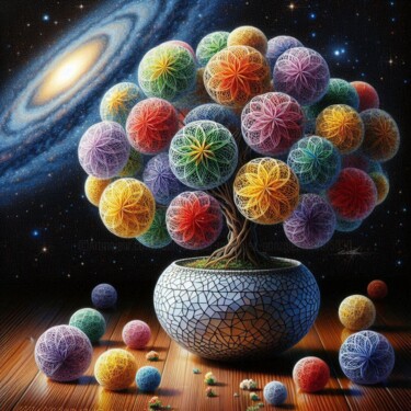 Digital Arts titled "Bonsái 21" by Rogo Lino, Original Artwork, AI generated image Mounted on artwork_cat.