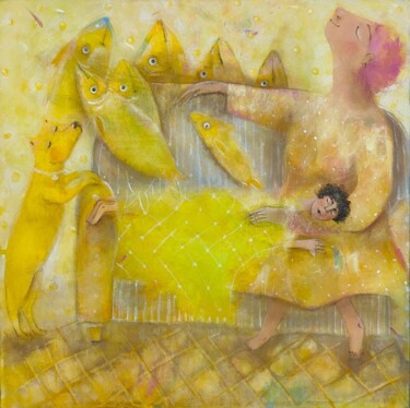 В ожидании теплого сердца Pintura intitulada "В ожидании теплого…" por Ekaterina Vitvinova, Obras de arte originais, Acrílico