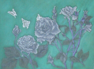 Peinture intitulée "3 Âmes" par Stéphanie Lebeau, Œuvre d'art originale, Pastel