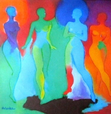 "Where Light Forgets the Body" Painting titled ""Where Light Forget…" by Helena Wierzbicki, Original Artwork, Acrylic