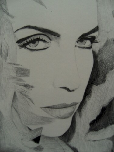 Σχέδιο με τίτλο "Annie Lennox" από Milto Sideris, Αυθεντικά έργα τέχνης, Στυλό